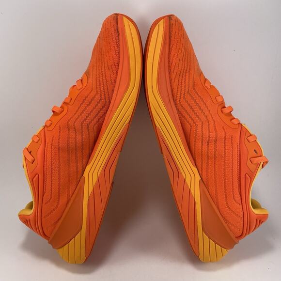 Topo Ultrafly 5 Running Shoes Mens Size 11.5 Orange Mango Knit Athletic Low - Picture 6 of 11